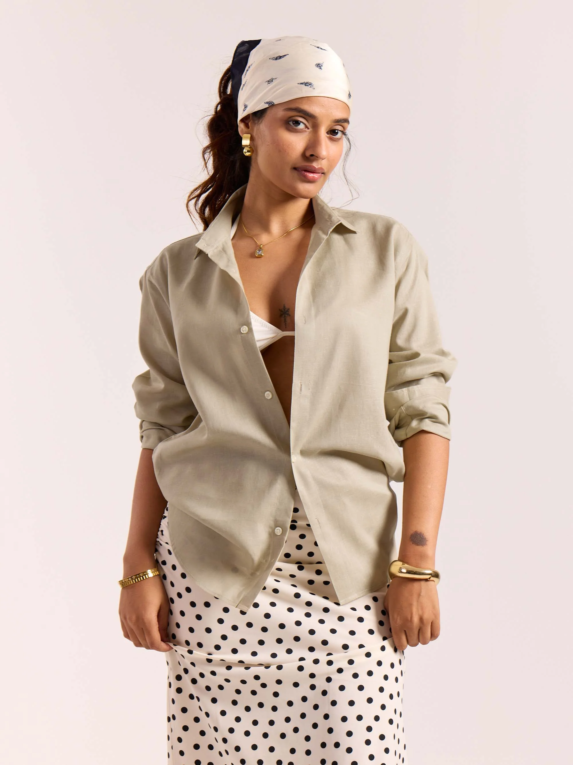 Tinted Pista Linen-blend Shirt - Image 4