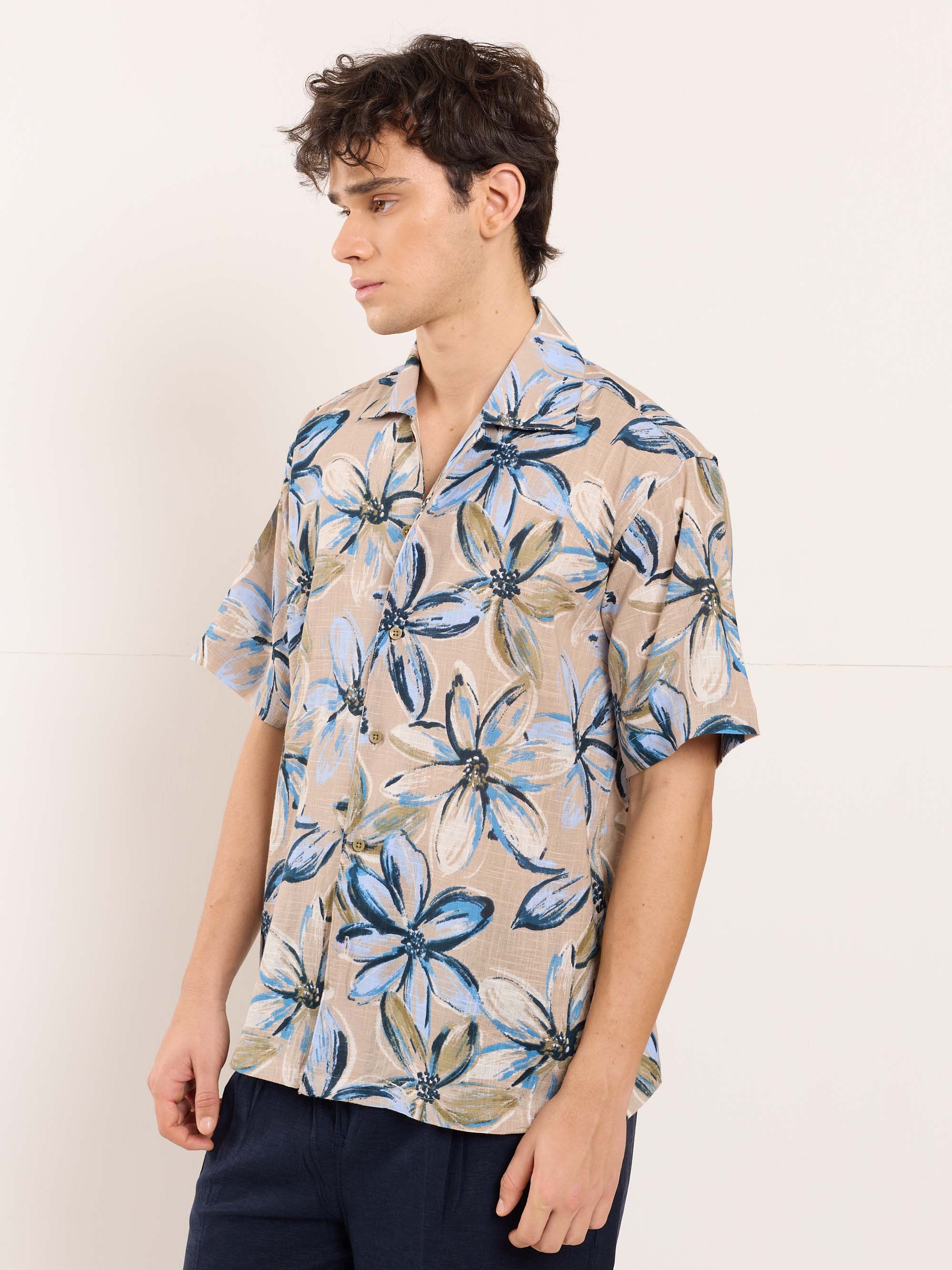 Tropical Bloom Resort Shirt - Image 4