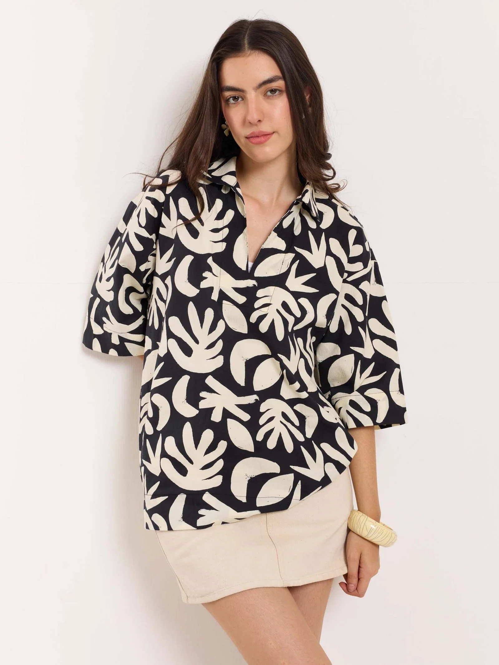 Tropical Printed Pullover - Image 4