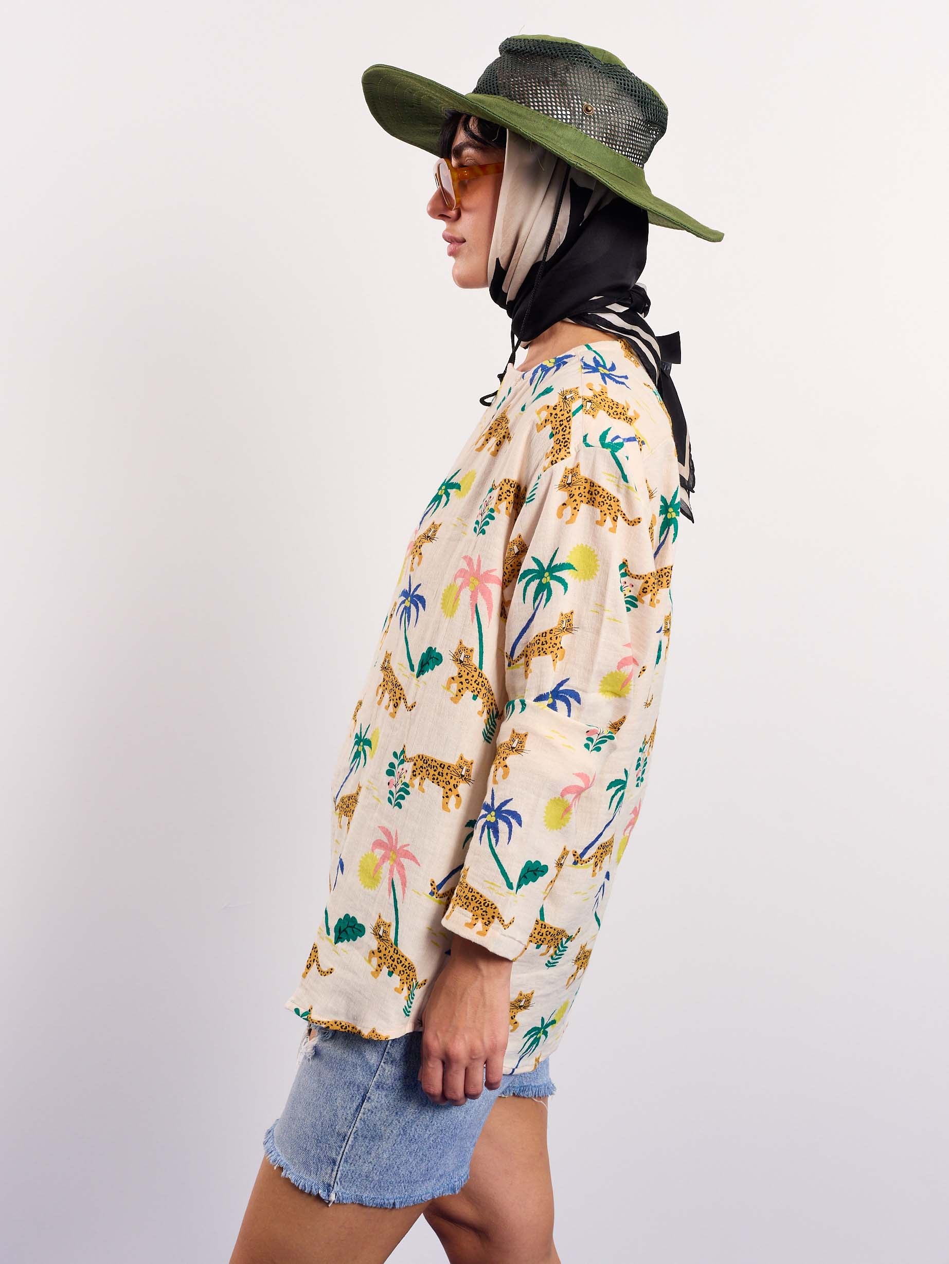 Tropical Safari Gauze Pullover - Image 6