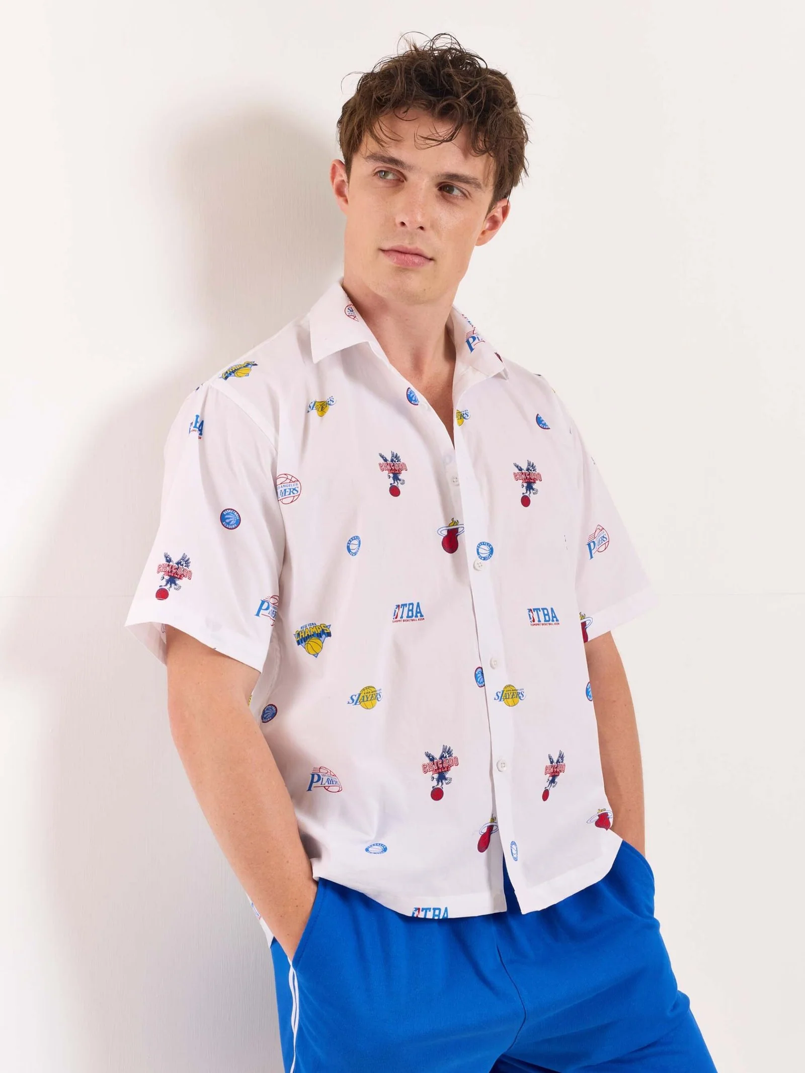White Bowling Shirt - Cropped Fit - Image 6