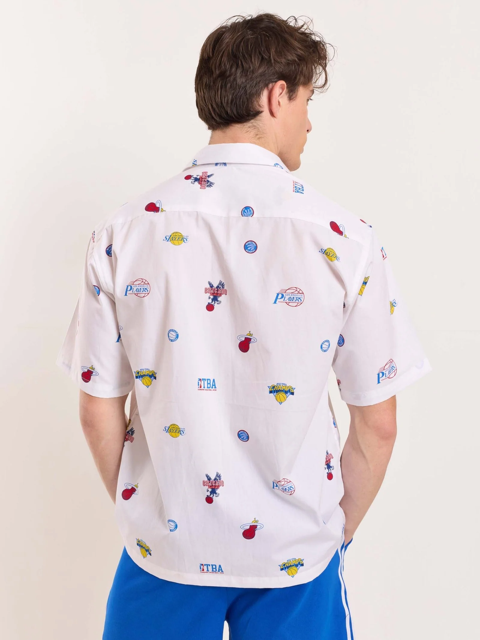 White Bowling Shirt - Cropped Fit - Image 8