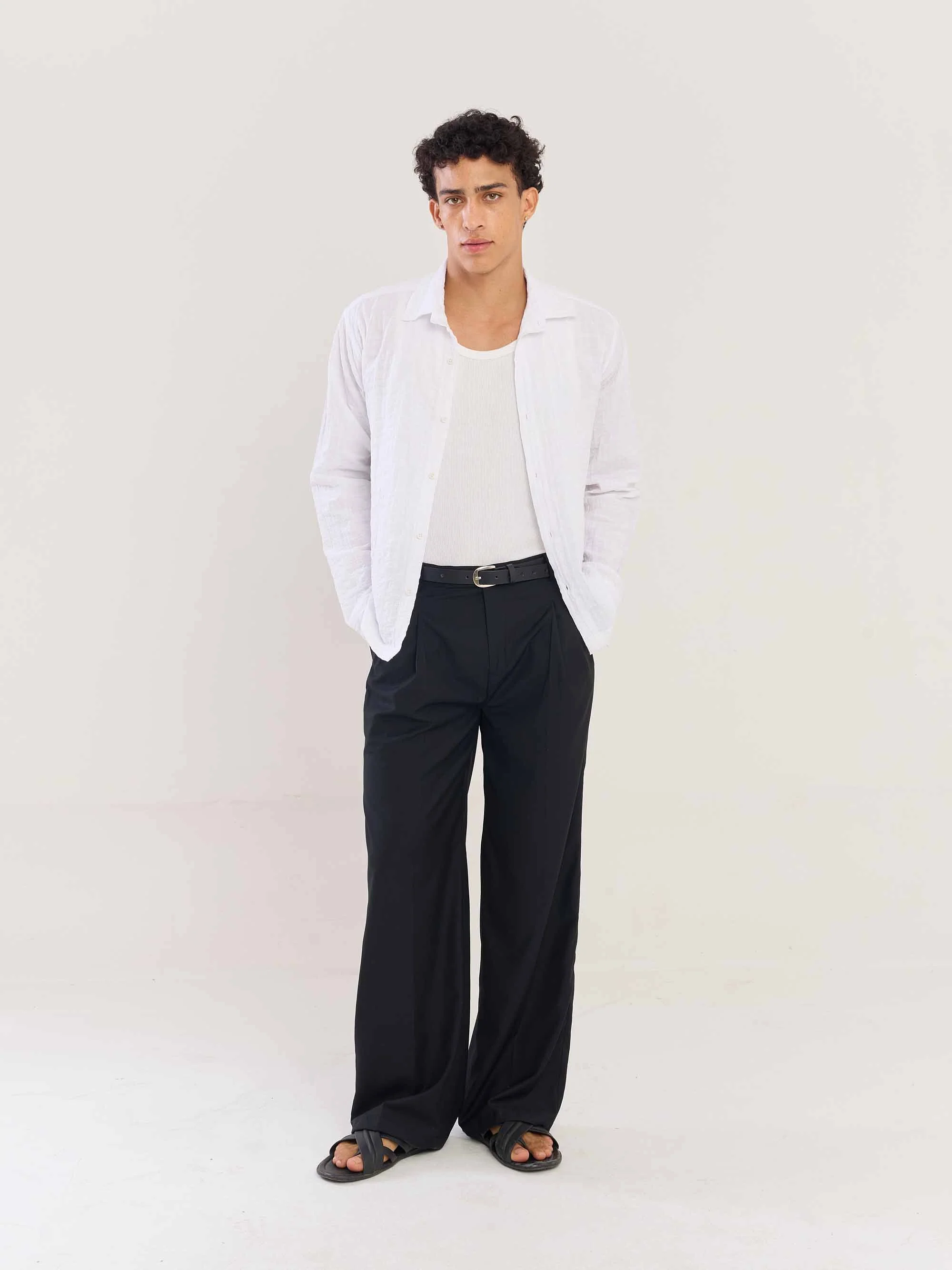 White Flowing Shirt - Image 2