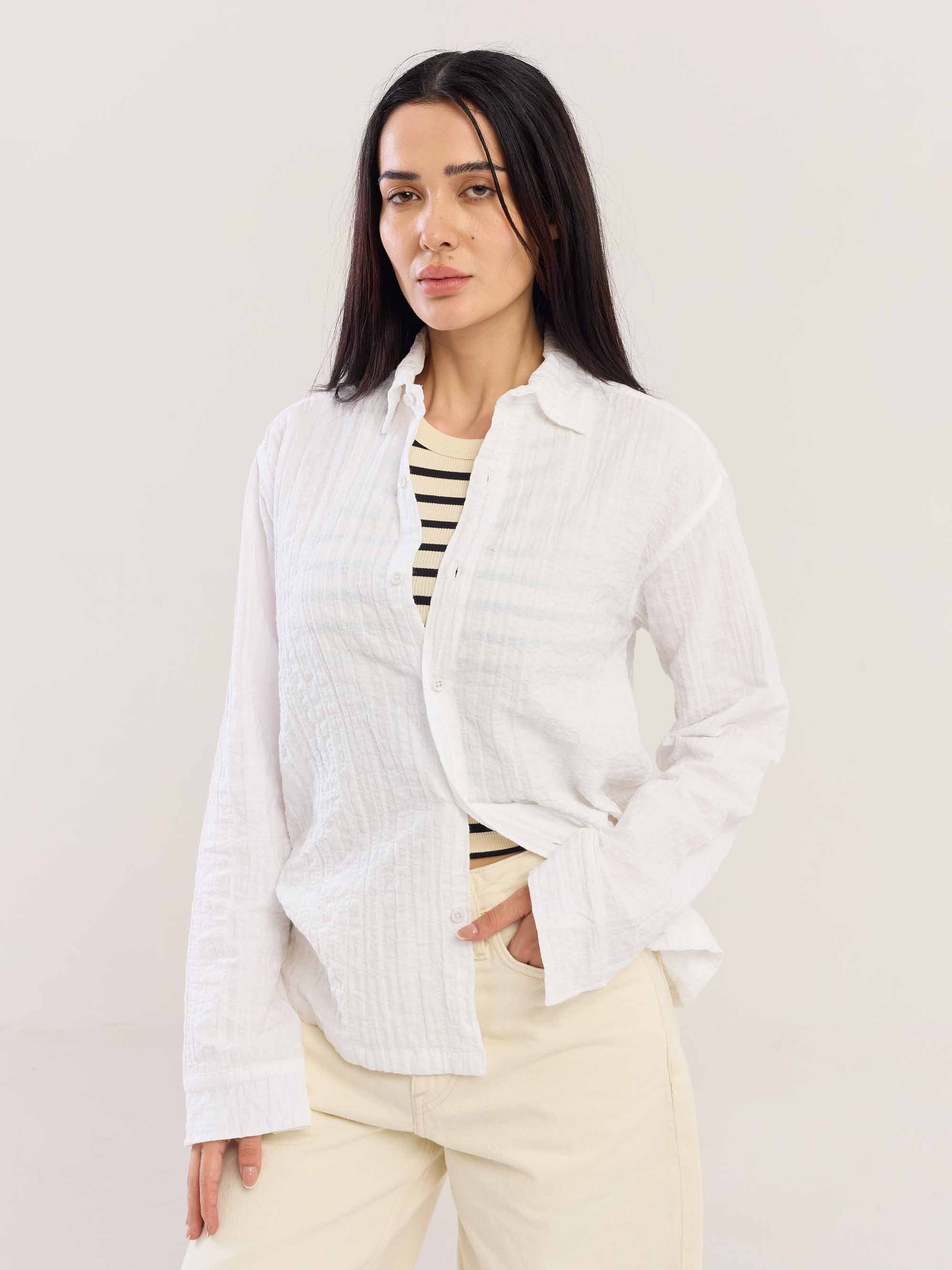 White Flowing Shirt - Image 3