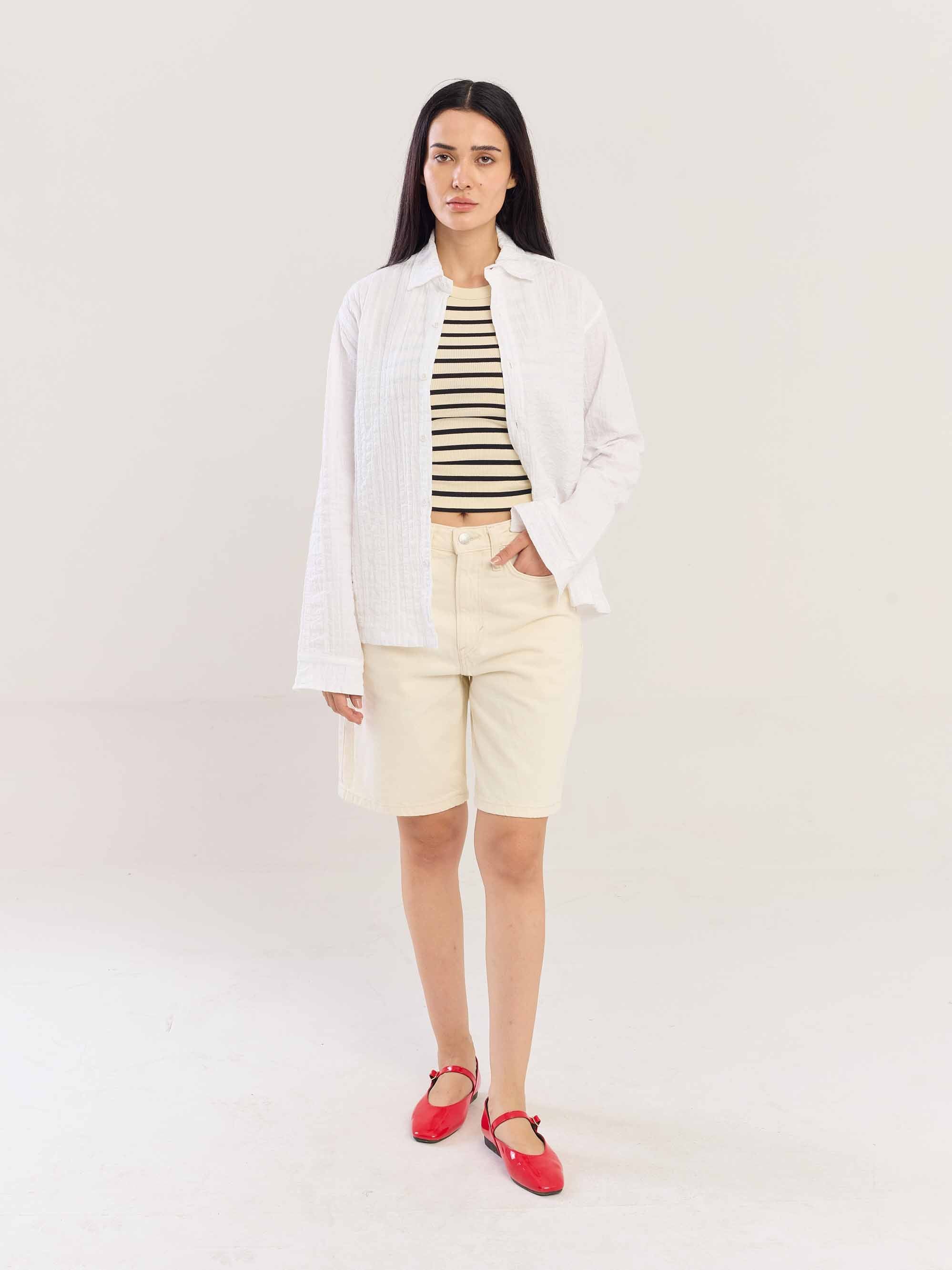 White Flowing Shirt - Image 4