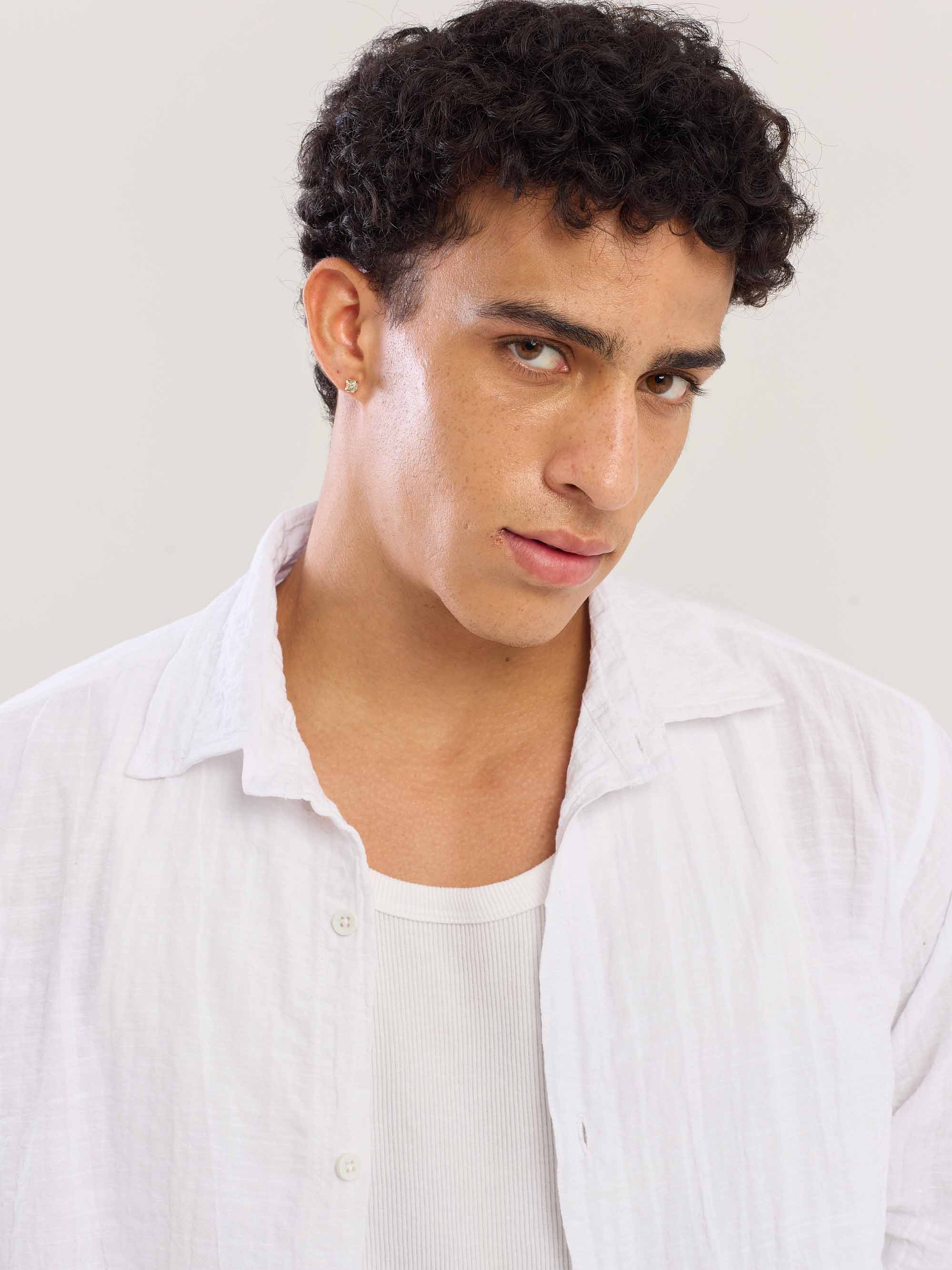White Flowing Shirt - Image 7