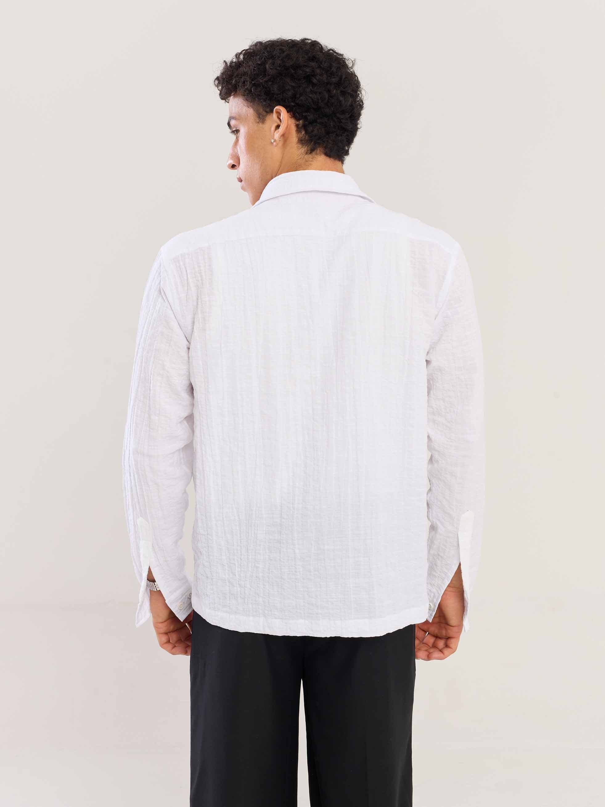 White Flowing Shirt - Image 8