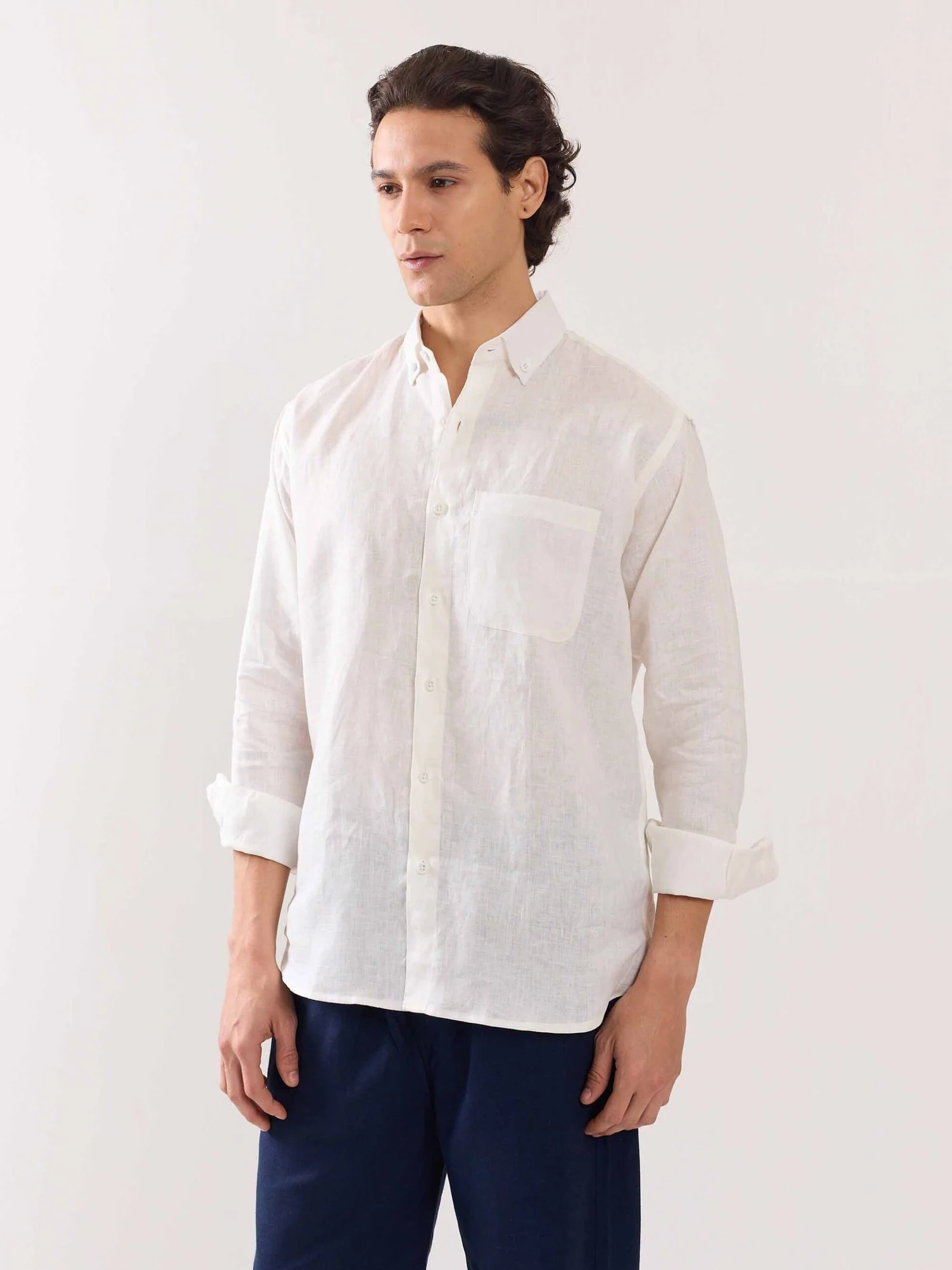 White Linen Shirt - Image 5