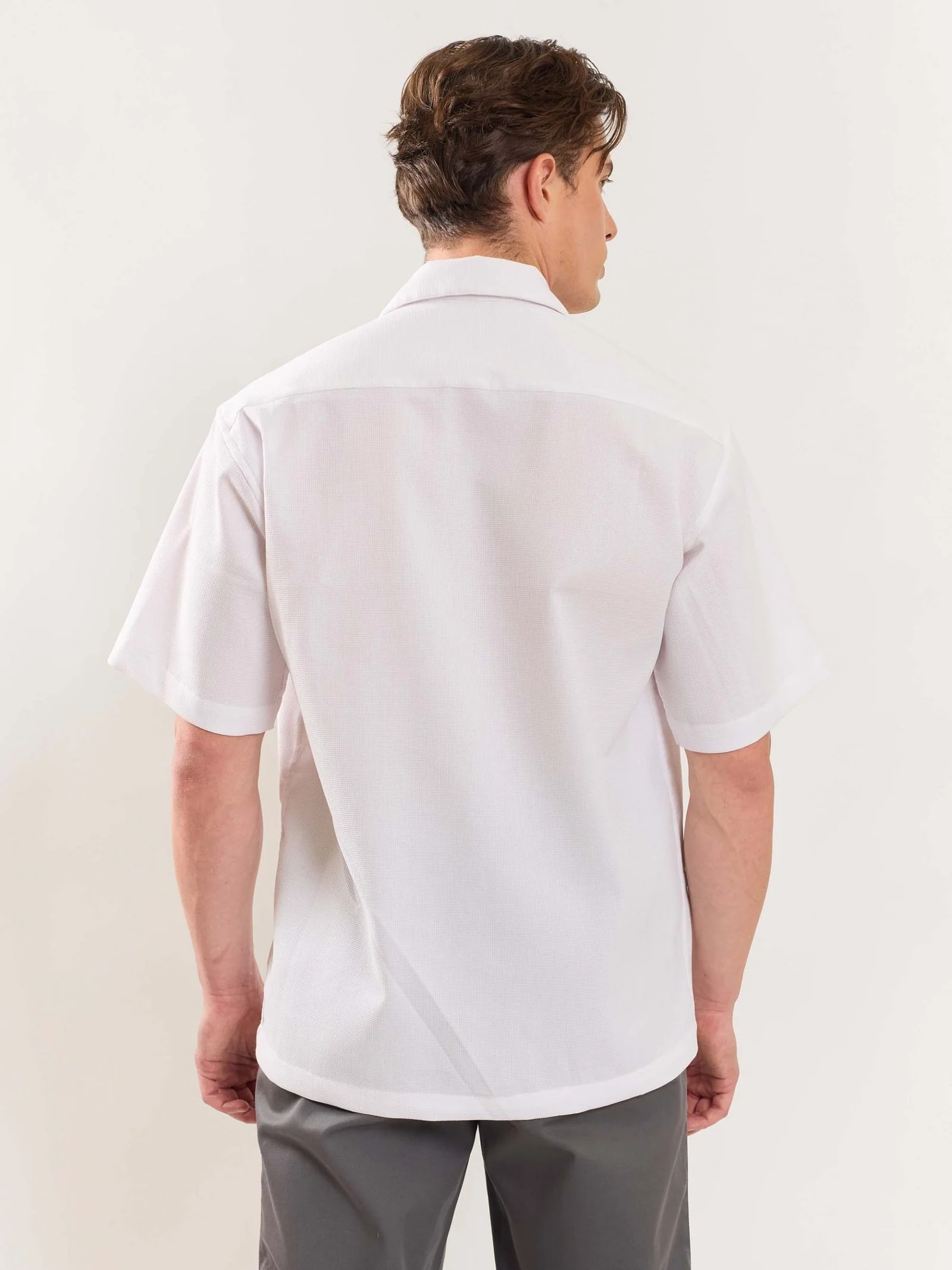 White Textured Shirt - Image 6