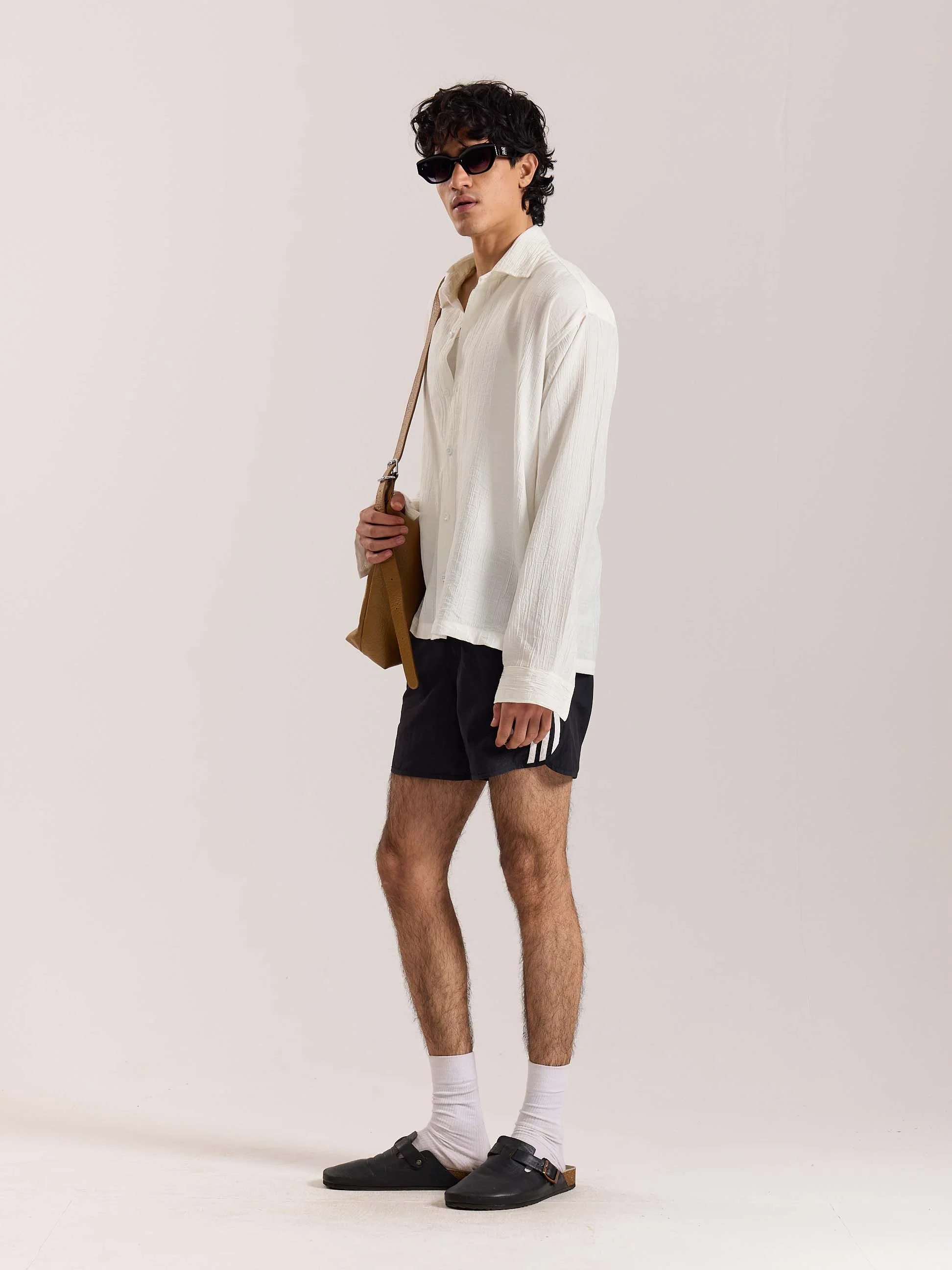 White Wave Textured Holiday Shirt - Image 5