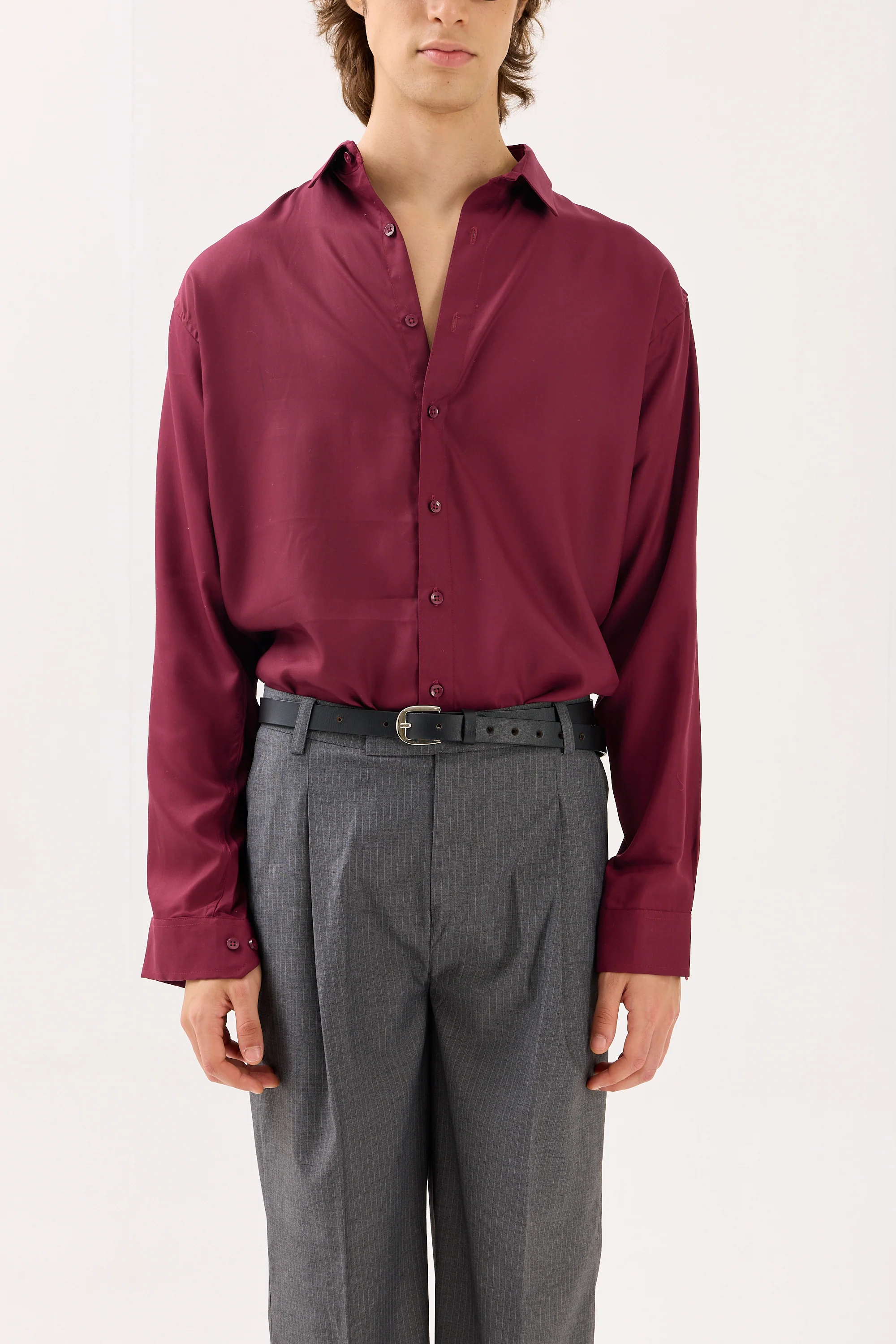 Wine Drape Shirt - Image 3