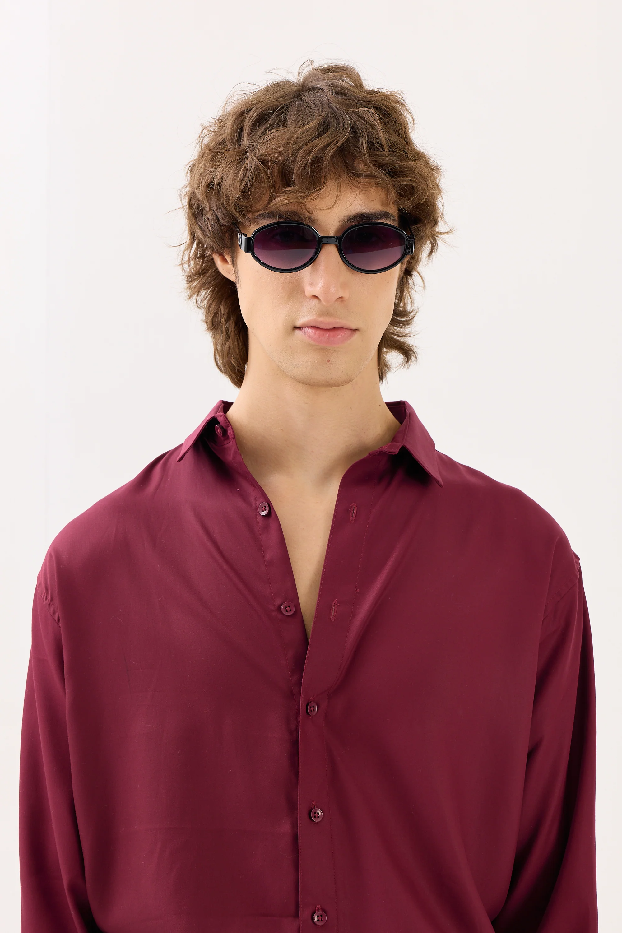 Wine Drape Shirt - Image 4
