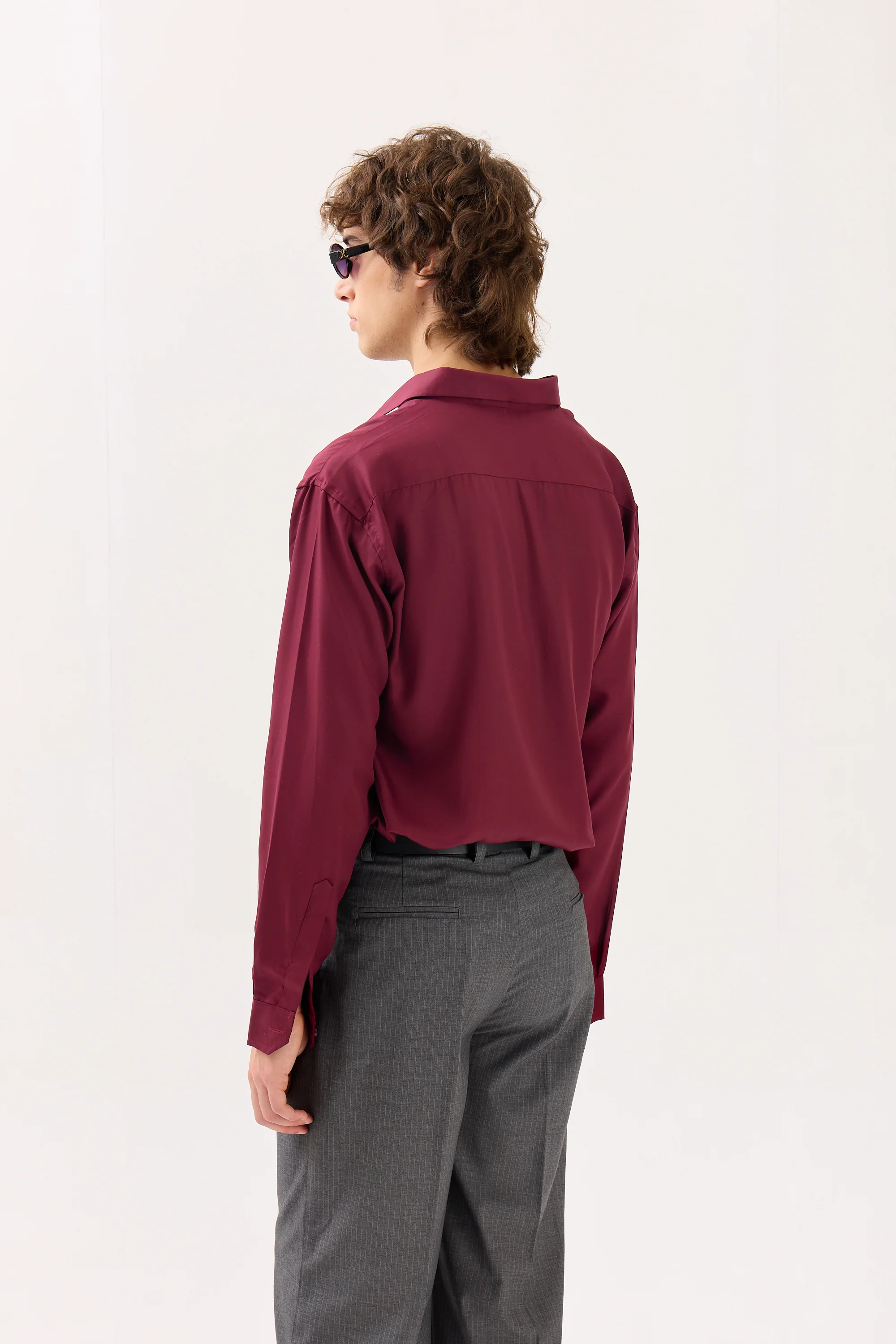 Wine Drape Shirt - Image 6