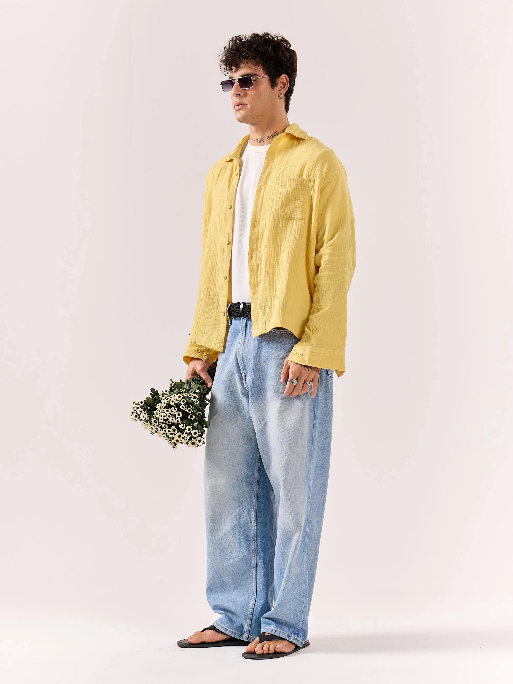 Yellow Gauze Holiday Shirt ( Pre-Order ) - Image 2