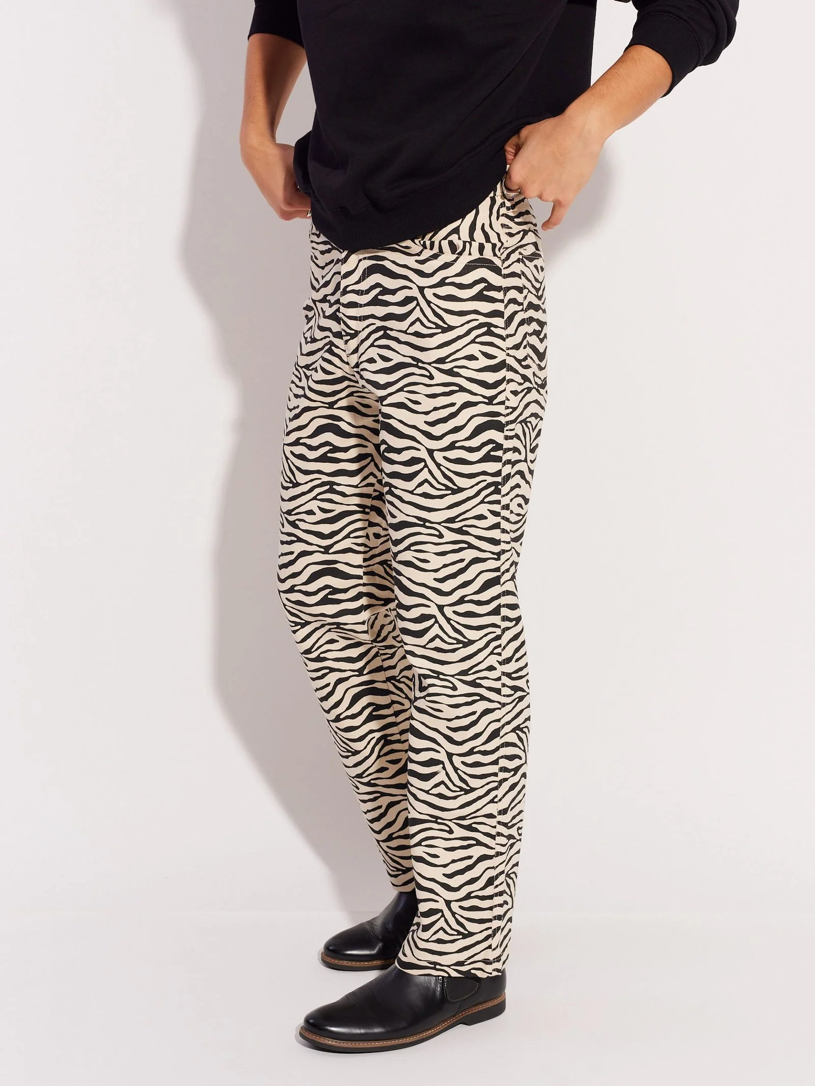 Zebra Patterned Trousers - Image 4