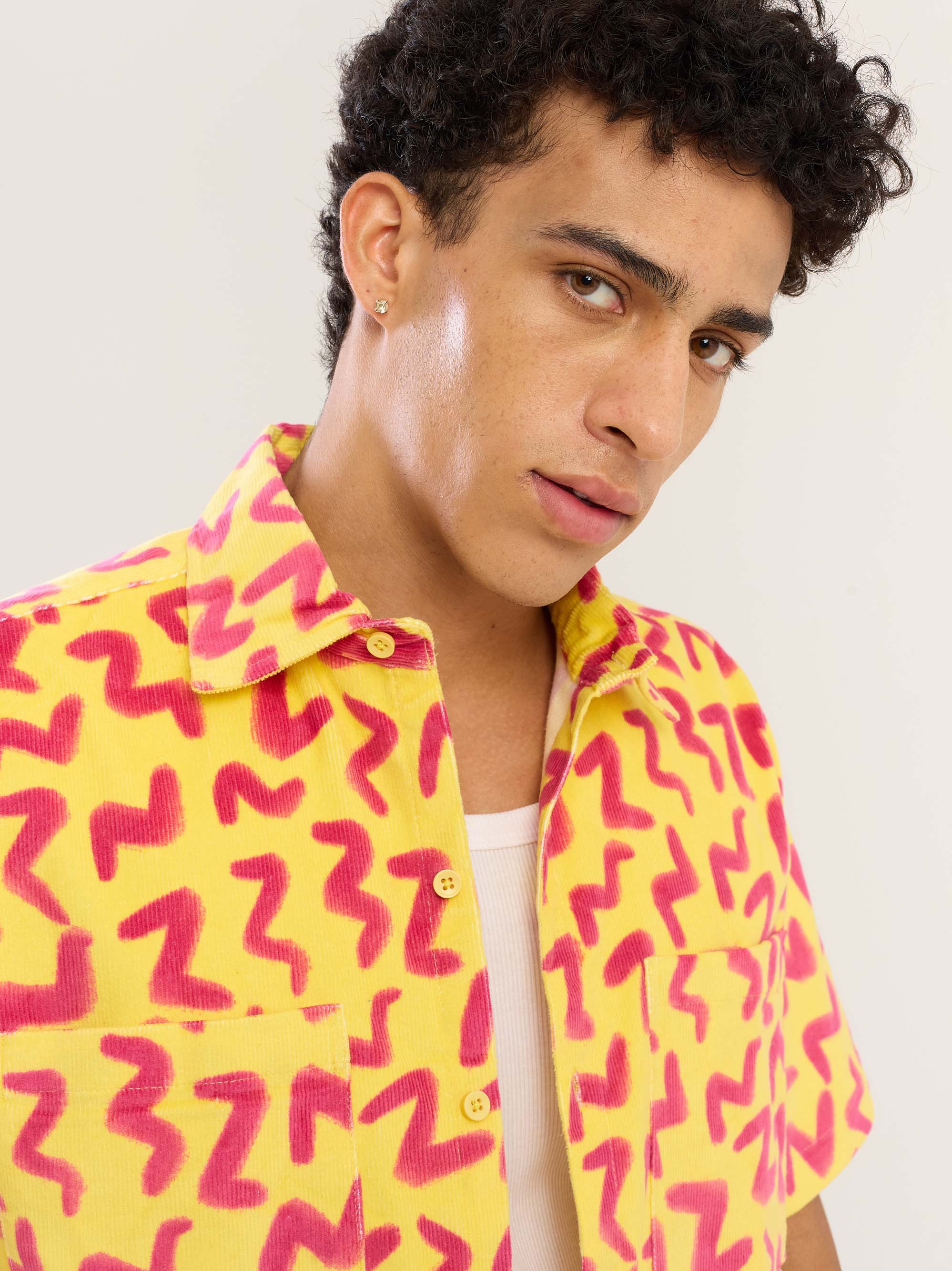 Zip Zap Yellow Corduroy Shirt - Image 3