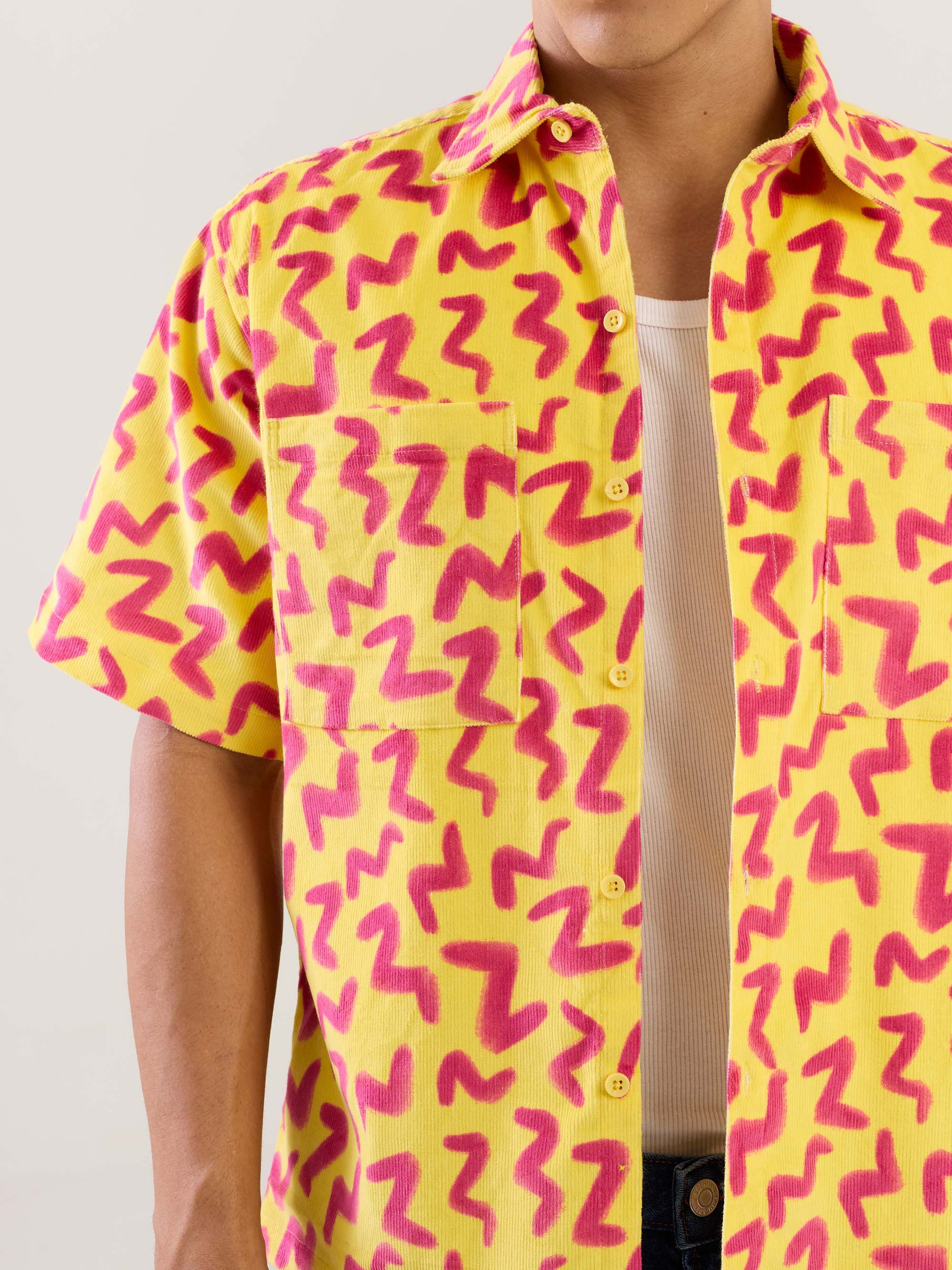 Zip Zap Yellow Corduroy Shirt - Image 5